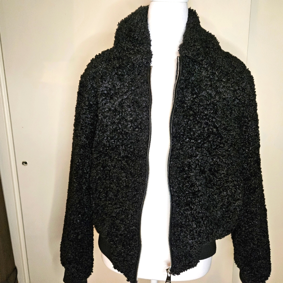 Nwot Black Sherpa Coat/Jacket